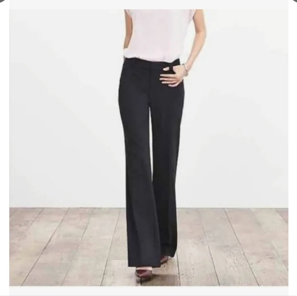 Banana Republic Pants - Banana Republic Black Jackson Fit LONG 34" inseam Size 6 Dlight Flare